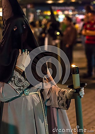 Valladolid Good Thursday Night 2014 07 Editorial Stock Photo